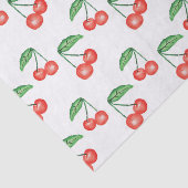 さくらんぼの水彩画パターン 薄葉紙 (詳細)