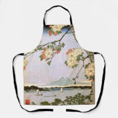 さくらんぼの浮世絵 エプロン (正面)