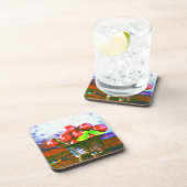 「さくらんぼの玉」かわいい写真。買今 コースター (右側)