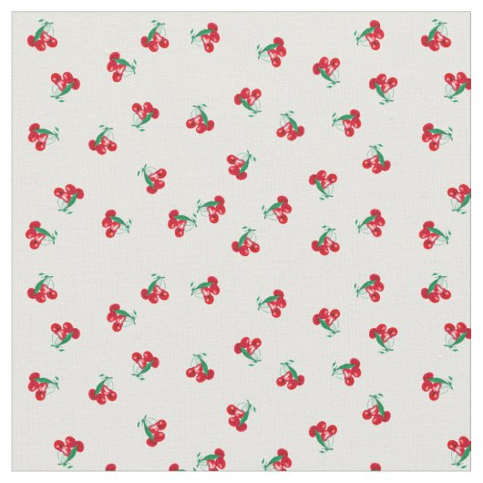 さくらんぼの生地 ファブリック (クローズアップ)