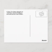 さくらんぼの白い花 ポストカード (裏面)