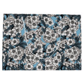 さくらんぼの白と青 ラージペーパーバッグ (裏面)