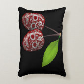 さくらんぼの砂糖のスカル アクセントクッション (正面(垂直))