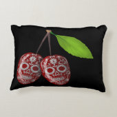 さくらんぼの砂糖のスカル アクセントクッション (裏面)