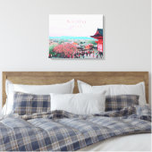 さくらんぼの神殿京都日本旅行アート キャンバスプリント (インサイチュ (寝室))