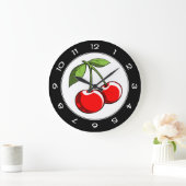 さくらんぼの組 ラージ壁時計 (ホーム)