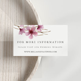 さくらんぼの結婚花のウェブサイト エンクロージャーカード