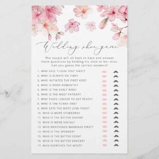 さくらんぼの結婚花のシューゲーム (正面)