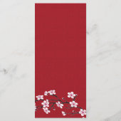 さくらんぼの結婚花のメニュー プログラム (裏面)