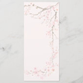 さくらんぼの結婚花のメニュー メニュー (裏面)