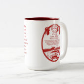 さくらんぼの芝生の学校のマグの赤 ツートーンマグカップ (正面右)