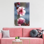 さくらんぼの花々がサンシャイントリプチアート キャンバスプリント (インサイチュ (リビング))