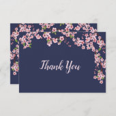 さくらんぼの花々の夜サンキューカード 案内状 (正面/裏面)