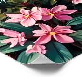 さくらんぼの花々パゴダレイク ポスター (角)