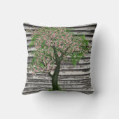 さくらんぼの花々素朴オン木 クッション (裏面)