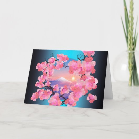 さくらんぼの花々by山富士 カード (正面)