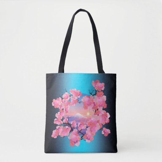 さくらんぼの花々by山富士 トートバッグ (正面)