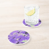 さくらんぼの花がバイオレットコースターに コースター (側面)