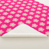 さくらんぼの花がピンク シェルパブランケット (3/4)