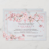 さくらんぼの花が宗教に結びつく 招待状 (正面/裏面)