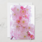 さくらんぼの花が日付を保存 招待状 (裏面)