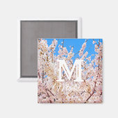 さくらんぼの花が満開開花 マグネット (正面/裏面)