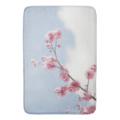 さくらんぼの花が空 バスマット (正面縦)