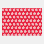 さくらんぼの花が赤 ラッピングペーパーシート (正面3)