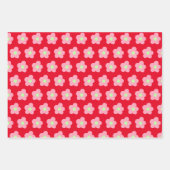 さくらんぼの花が赤 ラッピングペーパーシート (正面)