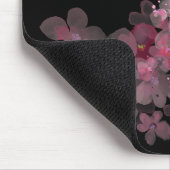 さくらんぼの花が黒 マウスパッド (コーナー)