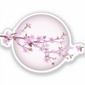 さくらんぼの花さくらんぼ シール (正面)