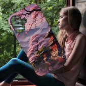 さくらんぼの花とパゴダiPhone 16ケース Case-Mate iPhoneケース