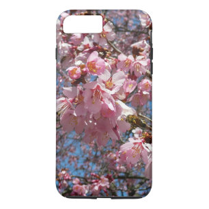 さくらんぼの花とビーピンク春の花 iPhone 8 PLUS/7 PLUSケース