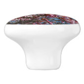 さくらんぼの花とブルースカイ春フローラ セラミックノブ (側面)