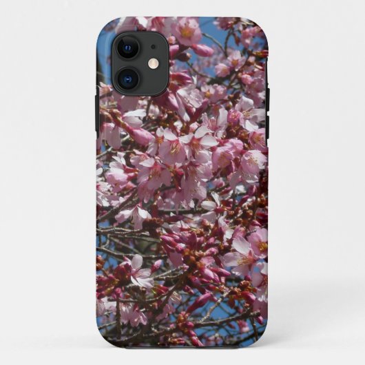 さくらんぼの花とブルースカイ春フローラ Case-Mate iPhoneケース (裏面)