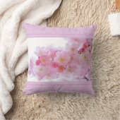 さくらんぼの花とペイズリー クッション (ブランケット)