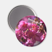 さくらんぼの花とミツバチ マグネット (正面/裏面)