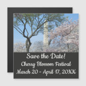 さくらんぼの花とワシントンのモニュメント (正面/裏面)