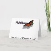 さくらんぼの花とワシントンのモニュメント カード (裏面)