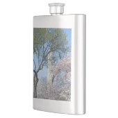 さくらんぼの花とワシントンのモニュメント フラスク (左)