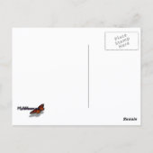 さくらんぼの花とワシントンのモニュメント ポストカード (裏面)