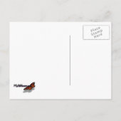 さくらんぼの花とワシントンのモニュメント ポストカード (裏面)