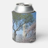 さくらんぼの花とワシントンのモニュメント 缶クーラー (缶裏面)