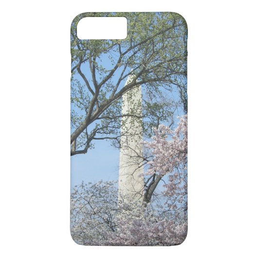 さくらんぼの花とワシントンのモニュメント Case-Mate iPhoneケース (裏面)