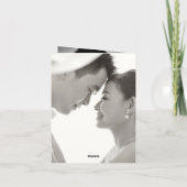 さくらんぼの花と二重の幸福中国の結婚の サンキューカード (裏面)