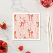 さくらんぼの花と子豚/2 スタンダードカクテルナプキン (インサイチュ)