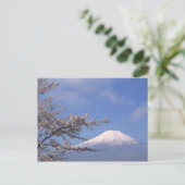 さくらんぼの花と富士山2 ポストカード (スタンド正面)