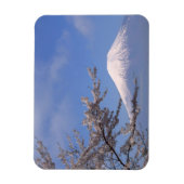 さくらんぼの花と富士山2 マグネット (縦)