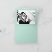 さくらんぼの花と愛お洒落の鳥結婚 サンキューカード (内部)