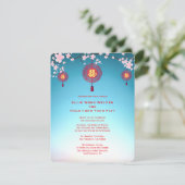 さくらんぼの花と運中国ののチャーム | 結婚s 招待状 (スタンド正面)